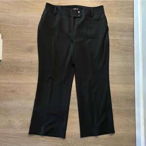 Rafaella Black Wide-Leg Trousers